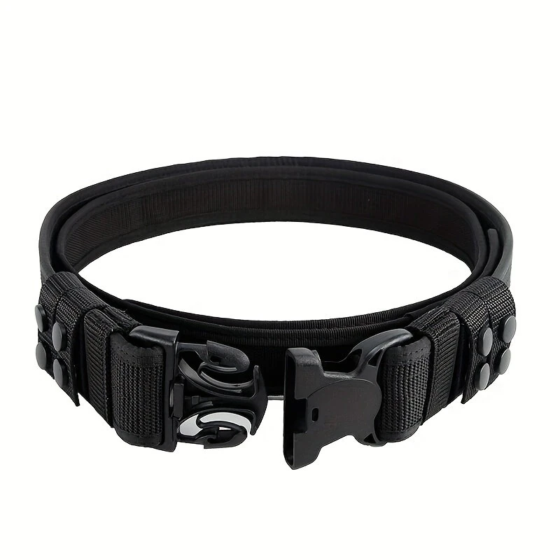 130cm-150cm 2-in-1 Inner Outer Combination Men's Tactical Belt Thickened Stiffened Adjustable Nylon Braided Men's Belt for Outdoor Sports — view 8