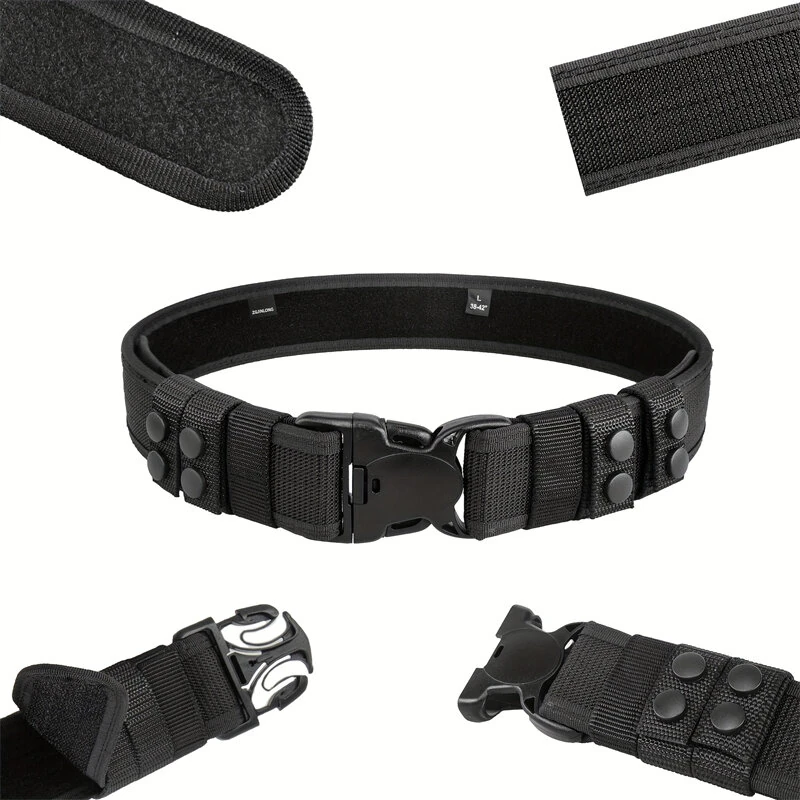 130cm-150cm 2-in-1 Inner Outer Combination Men's Tactical Belt Thickened Stiffened Adjustable Nylon Braided Men's Belt for Outdoor Sports — view 9
