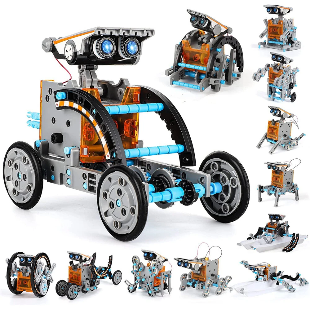 13in1 STEM Solar Robot Kit DIY Assembling Science Experiment Kits STEM Educational Toys for Kids Children — image 1