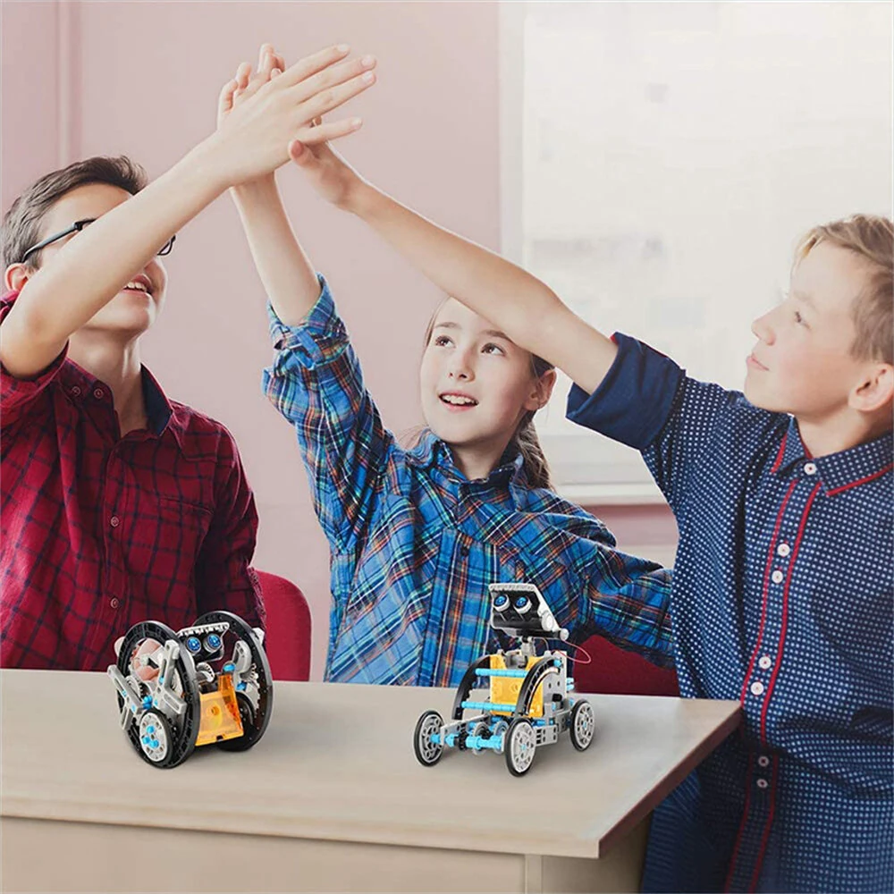 13in1 STEM Solar Robot Kit DIY Assembling Science Experiment Kits STEM Educational Toys for Kids Children — view 6