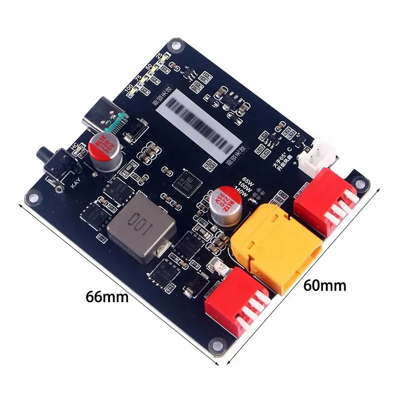 140W PD3.1 Bidirectional Fast Charger Board Buck-Boost 2S 3S 4S 5S 6S Lithium Battery Charging Module with Auto Temperature Control — view 4