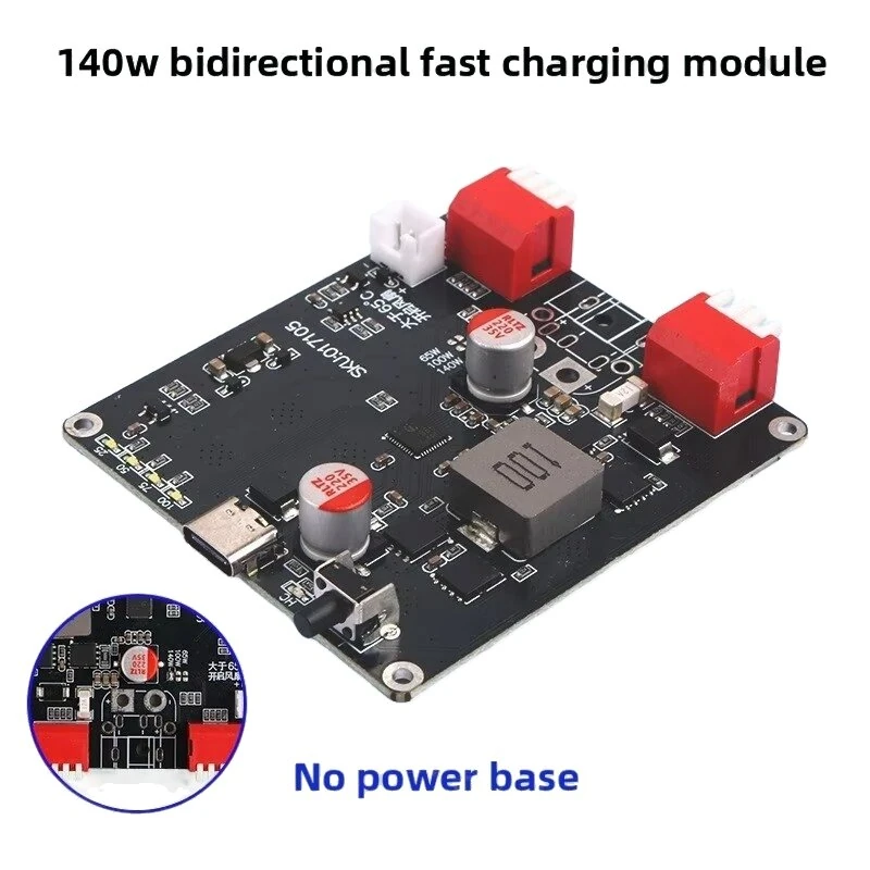 140W PD3.1 Bidirectional Fast Charger Board Buck-Boost 2S 3S 4S 5S 6S Lithium Battery Charging Module with Auto Temperature Control — view 5
