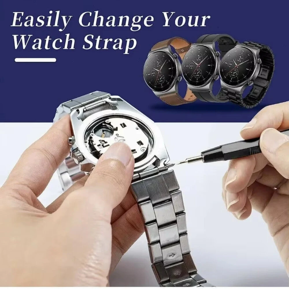 147pcs Watch Repair Tool Kit Watch Link Pin Remover Shell Opener Spring Bar Remover Clock Battery Replacement Strap Needle Set Accessor — view 5