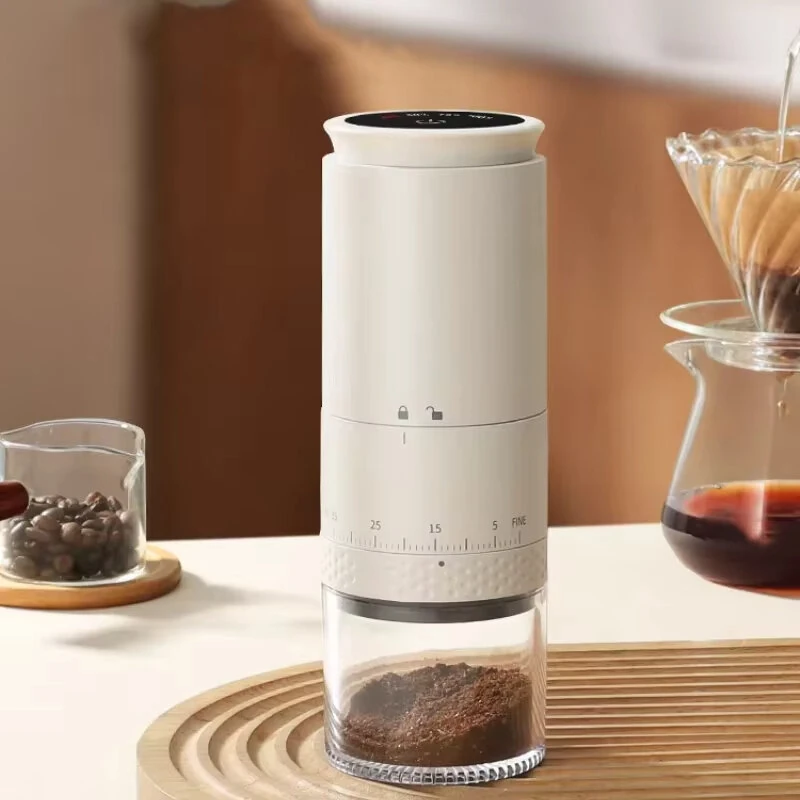 1500mAh Electric Coffee Grinder Conical Coffee with LED Touch Screen Burr Grinder Externally Adjustable Bean Grinding Machine Kaffe Bohnen Grinder — image 1