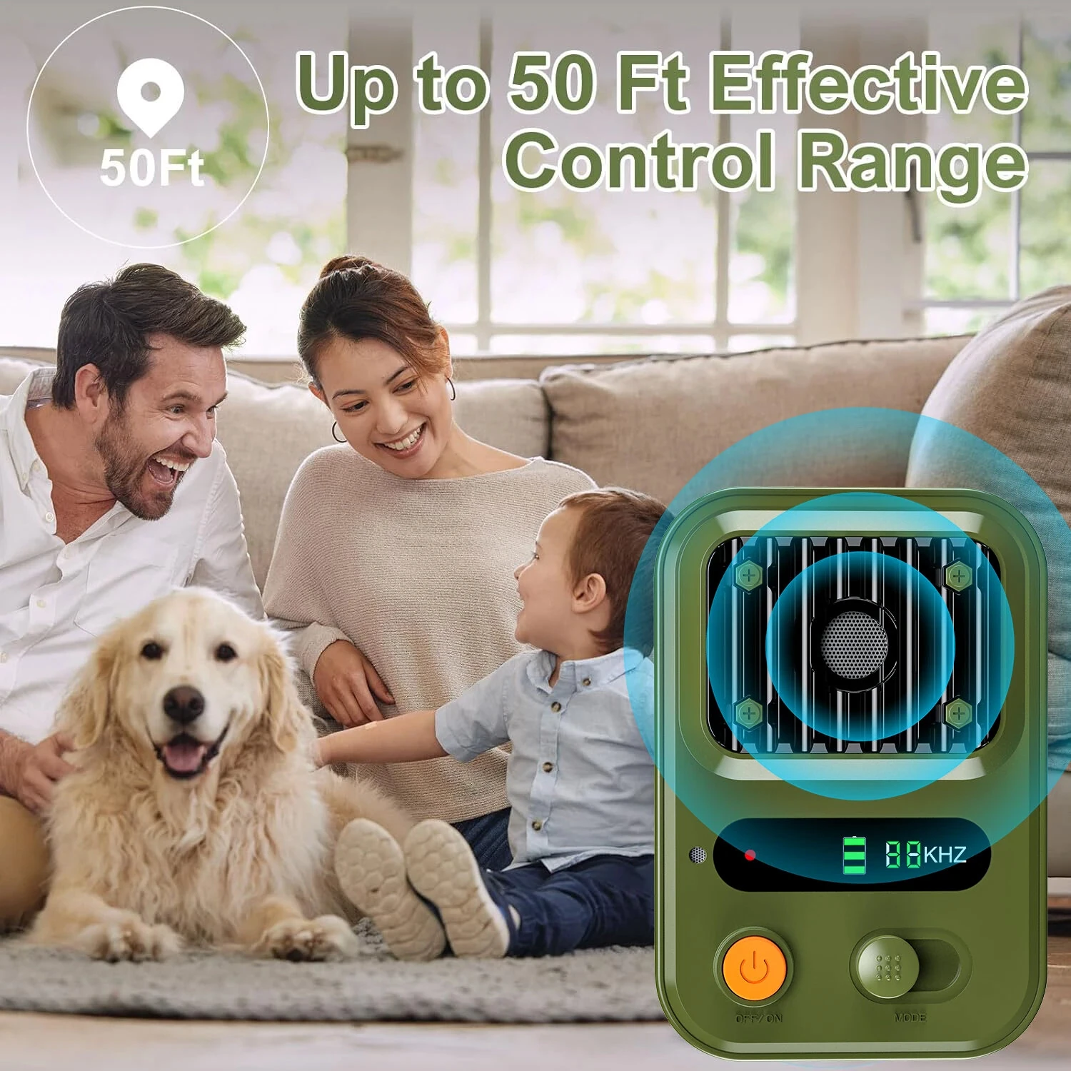 1500mAh Portable Ultrasonic Outdoor Dog Bark Stopper Ultrasonic Barking Stop Device for Dog Noise Prevention Training Device Dog Automatic Driving Device — view 5