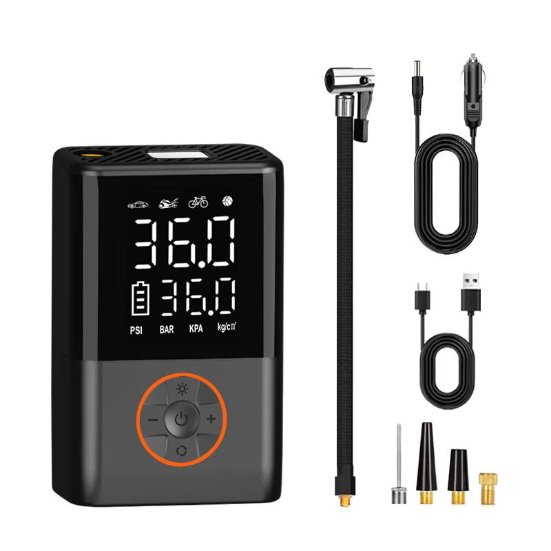 150Psi Cordless Air Pump Portable Car Air Pump Dual Screen Display 4000mAh Car Electric Tire Inflatable Pump for Car Motorcycle Bicycle Ball — image 1