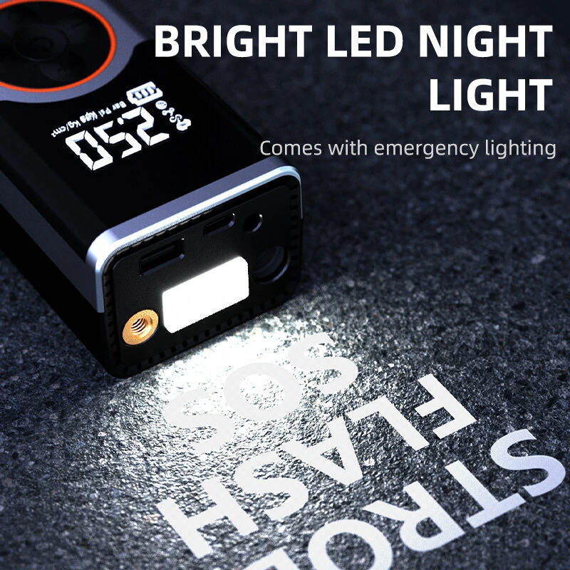 150PSI Multi-Functional Car Tire Inflator High-Pressure Portable Fast inflation Air Pump Built-in LED Emergency Light — view 5