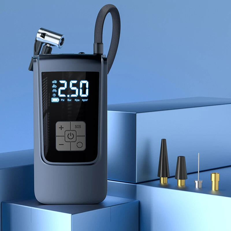150PSI Portable Electric Car Tire Inflator Mini Air Compressor Intelligent Digital Display for Car Motorcycle Bike Ball — view 2
