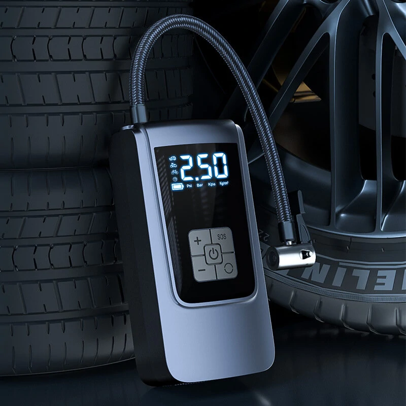 150PSI Portable Electric Car Tire Inflator Mini Air Compressor Intelligent Digital Display for Car Motorcycle Bike Ball — view 5
