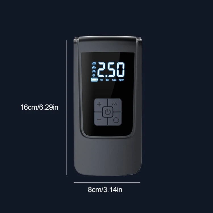 150PSI Portable Electric Car Tire Inflator Mini Air Compressor Intelligent Digital Display for Car Motorcycle Bike Ball — view 6