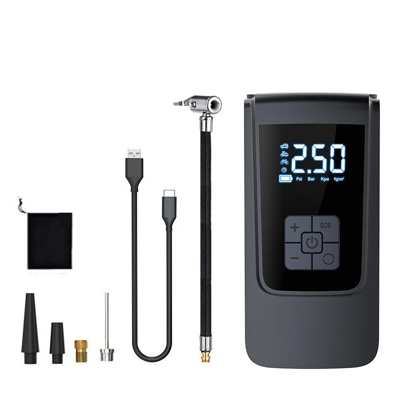 150PSI Portable Electric Car Tire Inflator Mini Air Compressor Intelligent Digital Display for Car Motorcycle Bike Ball — view 8