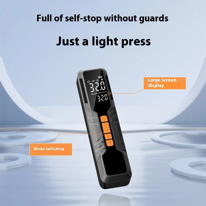 150Psi Portable Smart Electric Air Pump Power Bank Preset Tire Pressure 6000mAh Cordless Dual Digital Display Air Compressor — view 8