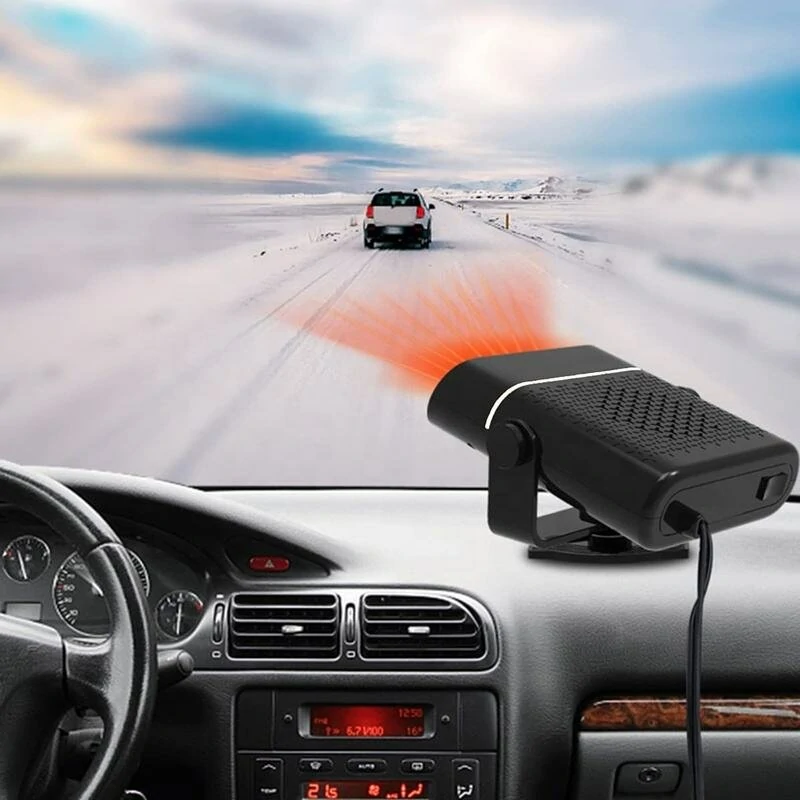 150W 12V Portable Car Heater 2 in 1 Heating Cooling Electric Fan 360° Adjustable Defrosting Demist — view 5
