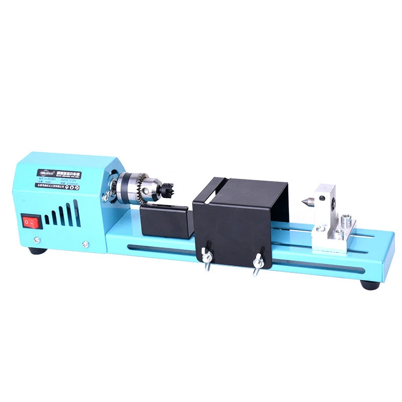 150W EU Plug Mini Wood Lathe Machine Miniature Pearl Lathe DIY Woodworking Pearl Lathe Machine Drill Rotary Tool — view 3