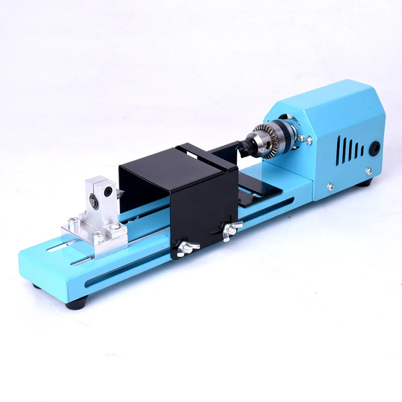 150W EU Plug Mini Wood Lathe Machine Miniature Pearl Lathe DIY Woodworking Pearl Lathe Machine Drill Rotary Tool — view 4