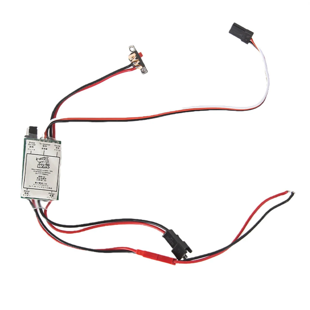 15A Brushed ESC Speed Controller for WPL C14 C24 B24 B36 1/16 RC Cars Vehicles Models Upgraded Spare Parts — view 2