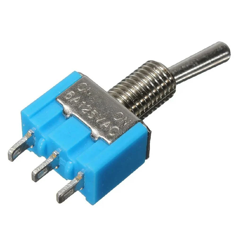 15PCS 3 Pins Toggle Switch AC 125V 6A 2 Position SPDT — view 2