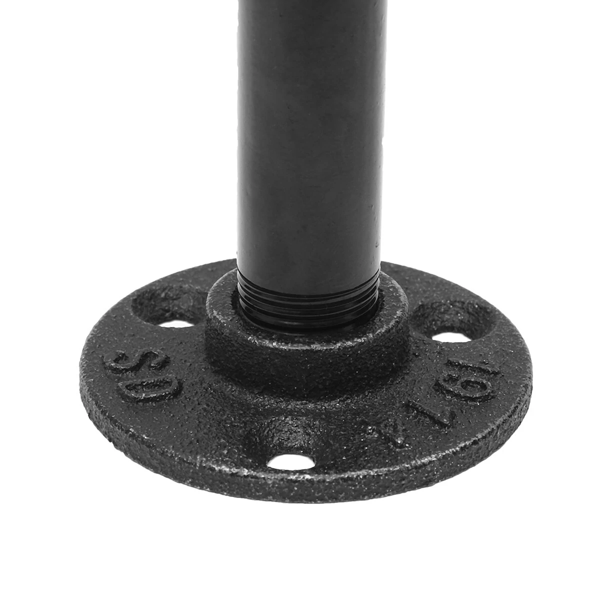 160mm Length Iron Industrial Pipe Shelf Vintage Black Bracket Holder Home Decor — view 6
