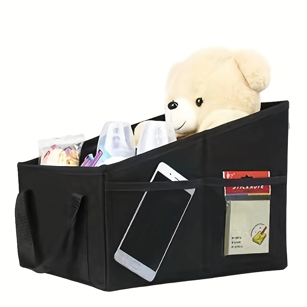 16L Car Trunk Storage Box Foldable Oxford Layout Storage Box With Handle Multifunctional Universal Seat Storage Box — view 2