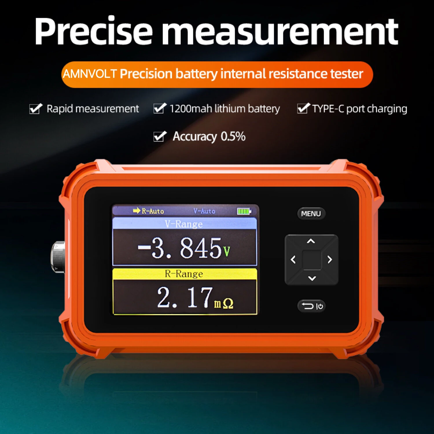 18650 Battery Voltage Internal Resistance Tester, High-precision Trithium Lithium lron Phosphate Battery Tester — view 4