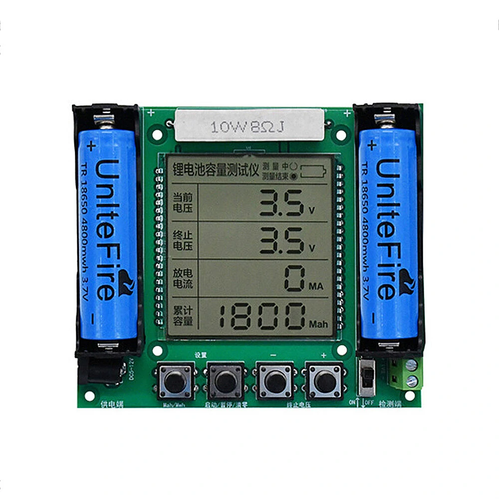 18650 Lithium Battery Capacity Tester Module High Precision LCD Digital Display MaH/mwH Measurement True Capacity Measuring Module — image 1