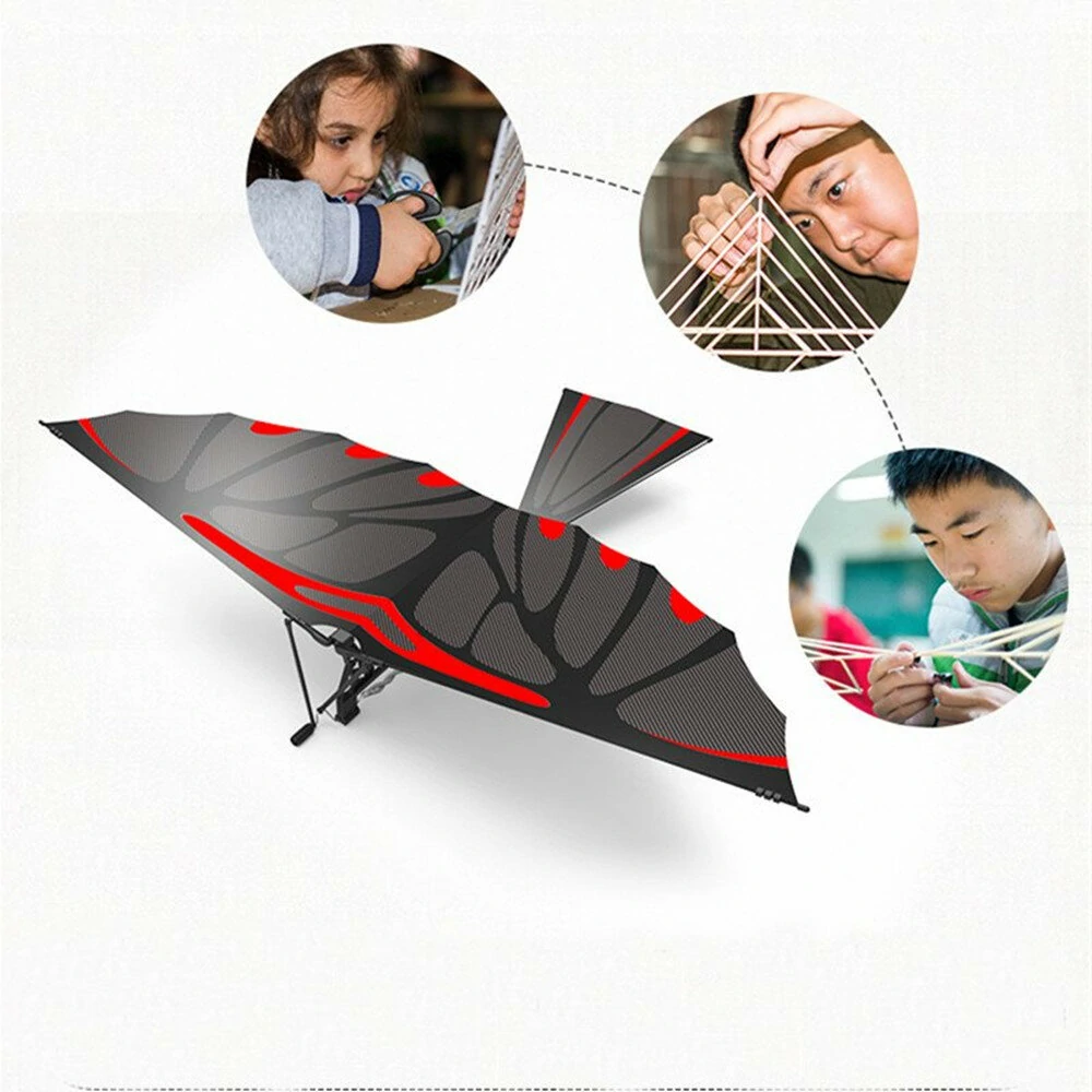 18Inches Eagle Carbon Fiber Birds Assembly Flapping Wing Flight DIY Model Aircraft Plane Toy With Box — view 10
