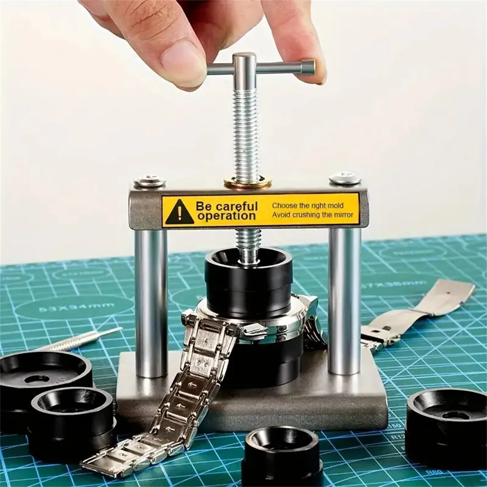 18pcs Professional Watch Press Set Watch Back for CASE Closing Tool & Fitting Dies Watch Repairing Tool Die Kit for Watchmaker — view 4