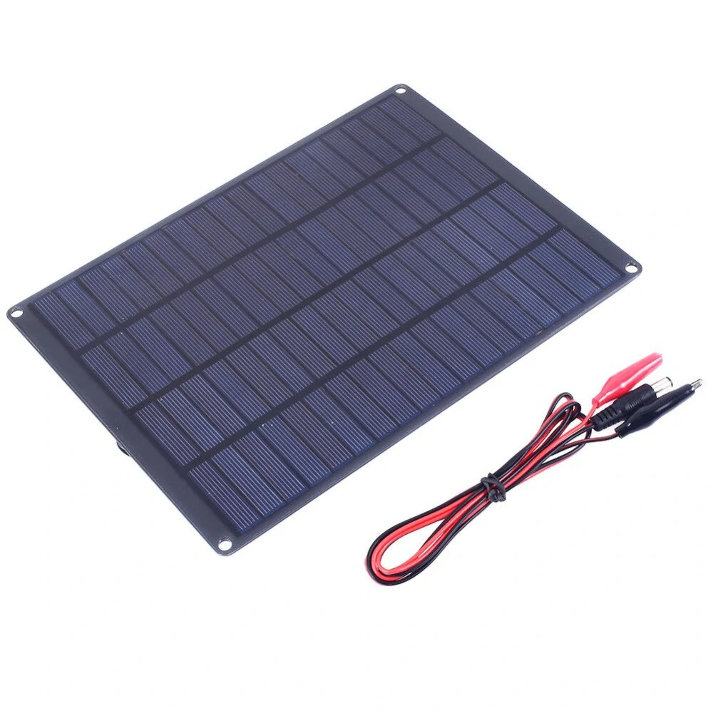 18V 10W Monocrystalline Solar Panel Charger High Efficiency Perfect for Outdoor Camping and Hiking Car Emergency Power — view 2