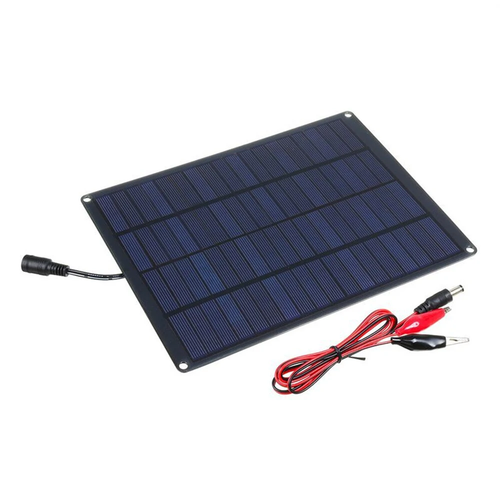 18V 10W Monocrystalline Solar Panel Charger High Efficiency Perfect for Outdoor Camping and Hiking Car Emergency Power — view 3
