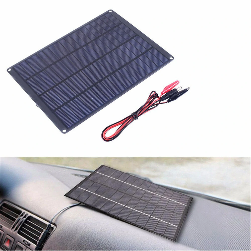 18V 10W Monocrystalline Solar Panel Charger High Efficiency Perfect for Outdoor Camping and Hiking Car Emergency Power — view 5