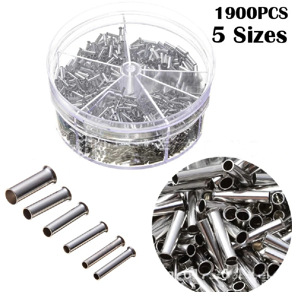 1900pcs Terminal Block Cold-Pressed Insulated Ferrules Terminal Block Cord End W — view 6