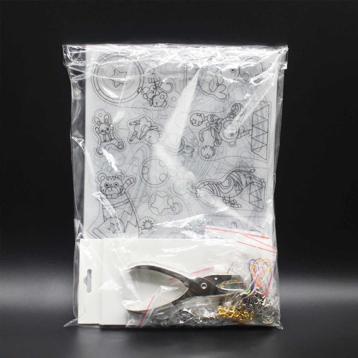 198Pcs/145Pcs/33Pcs DIY Heat Shrink Plastic Sheet Kit Shrinky Art Paper Hole Punch Keychains Pencils — view 4