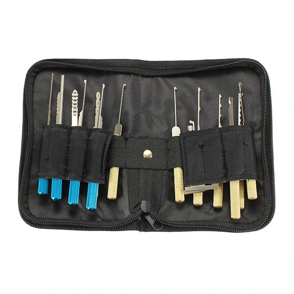 19Pcs Dimple Lock Pick Tools Combination Door Openner Locksmith Tool