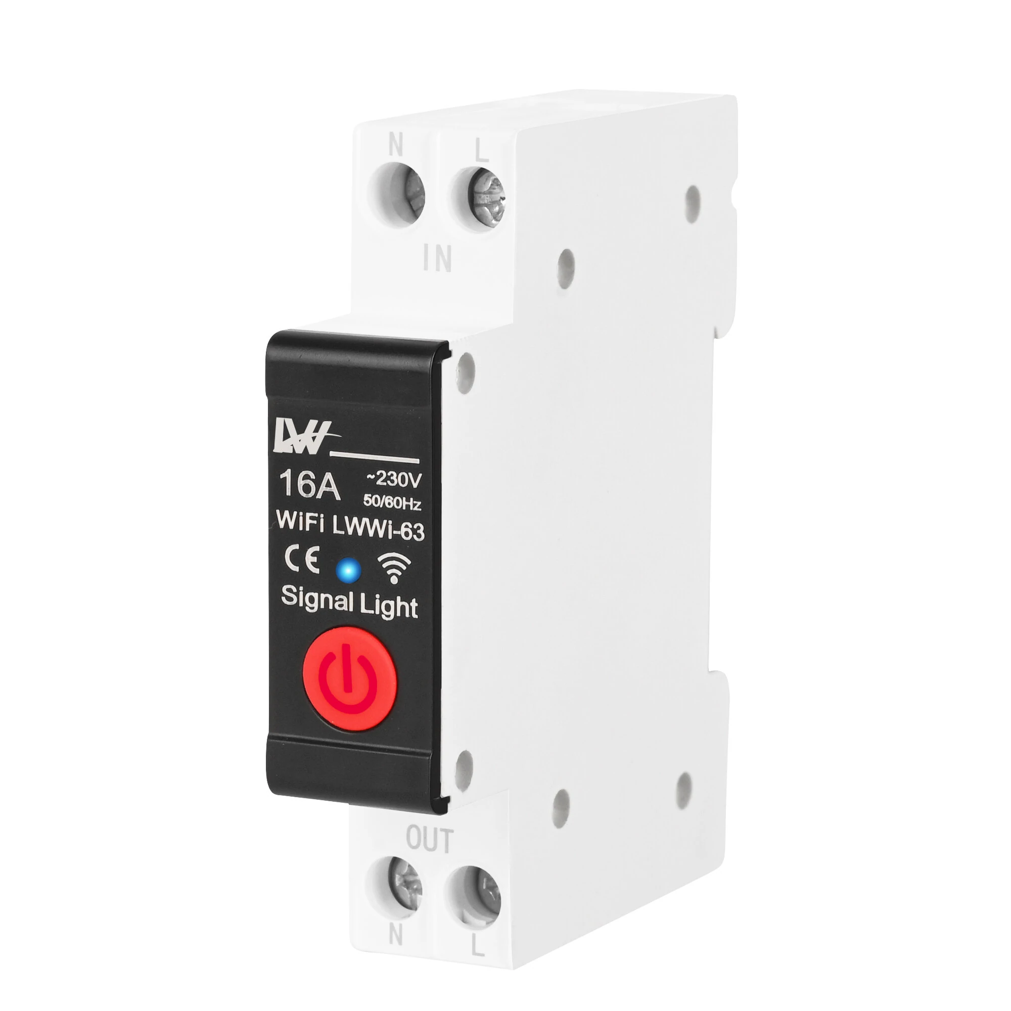 1P 16A 32A Tuya WiFi Smart Circuit Braker Smart Home Electricity Monitor Wireless APP Remote Control WiFi Switch Work with Alexa Google Assistant Tmall Genie — image 1