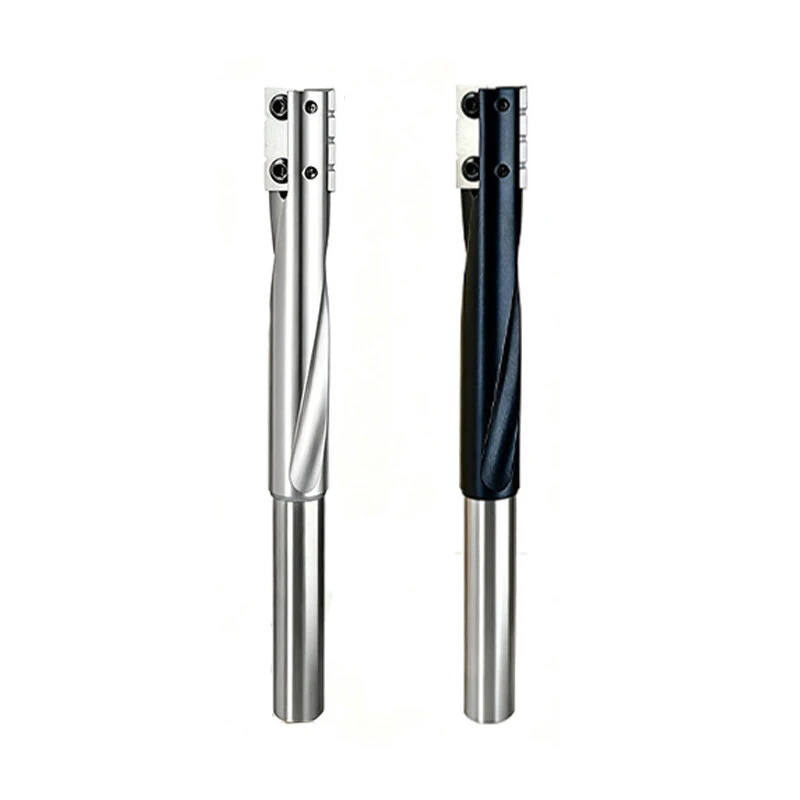 1PC 12mm Shank Spiral Mortise Cutter Bit for Door Lock Through Hole Chip Removal Bottom Cleaning Tungsten Carbide End Mill for Laminate MDF Plywood Hardwood Softwood CNC Electric Router — view 2
