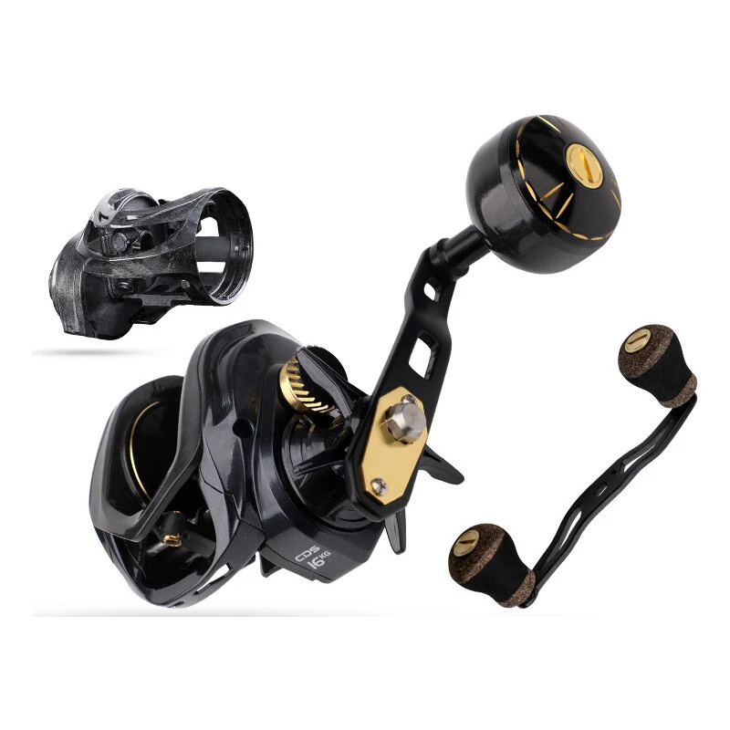 1pc 16kg Drag Power Baitcasting Reel Left/Right Hand Fishing Reel 6.5:1 High-Speed Gear With Replacement Handle Carbon Fibre Shooting Fishing Reel — image 1