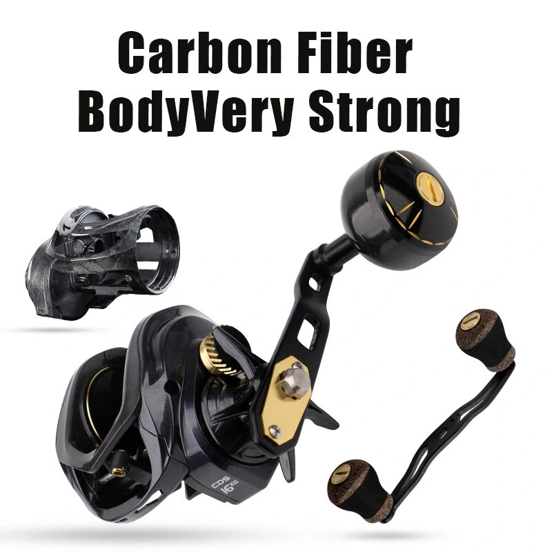 1pc 16kg Drag Power Baitcasting Reel Left/Right Hand Fishing Reel 6.5:1 High-Speed Gear With Replacement Handle Carbon Fibre Shooting Fishing Reel — view 2