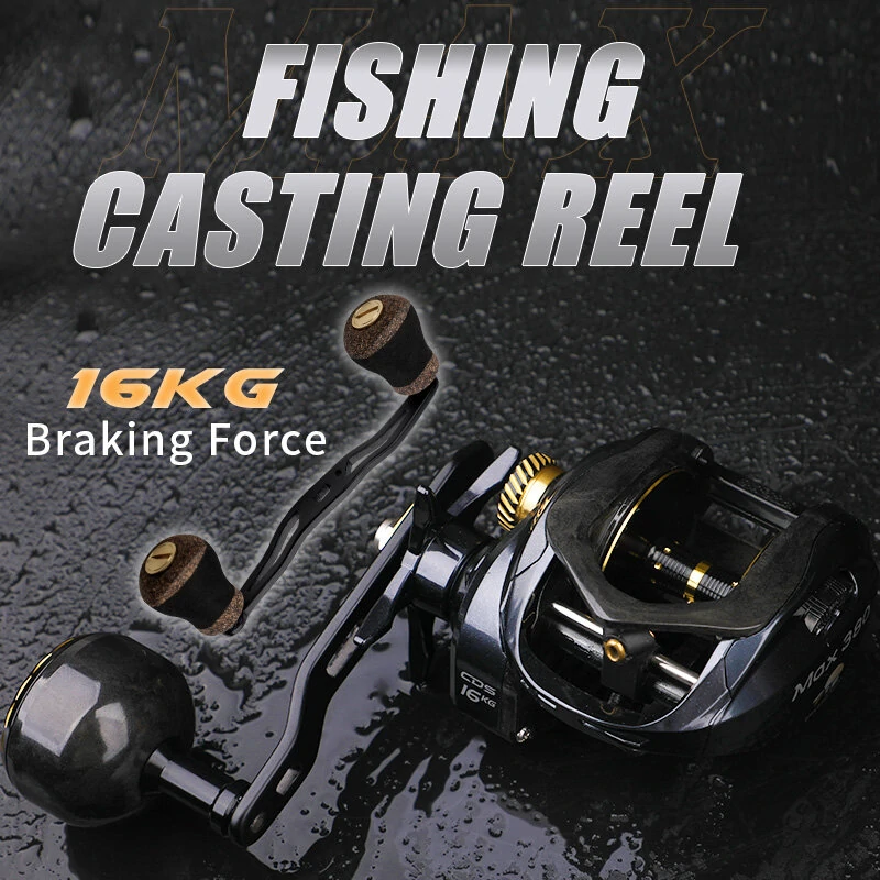 1pc 16kg Drag Power Baitcasting Reel Left/Right Hand Fishing Reel 6.5:1 High-Speed Gear With Replacement Handle Carbon Fibre Shooting Fishing Reel — view 3