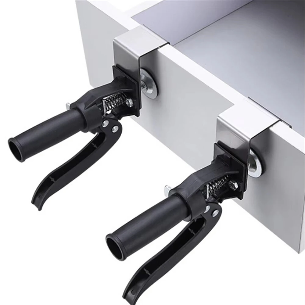 1PC Adjustable Drawer Fixing Clamp Quick-Release Drawer Panel Clamp Woodworking Installation Fixed Clip Tool Detachable Clip — view 8
