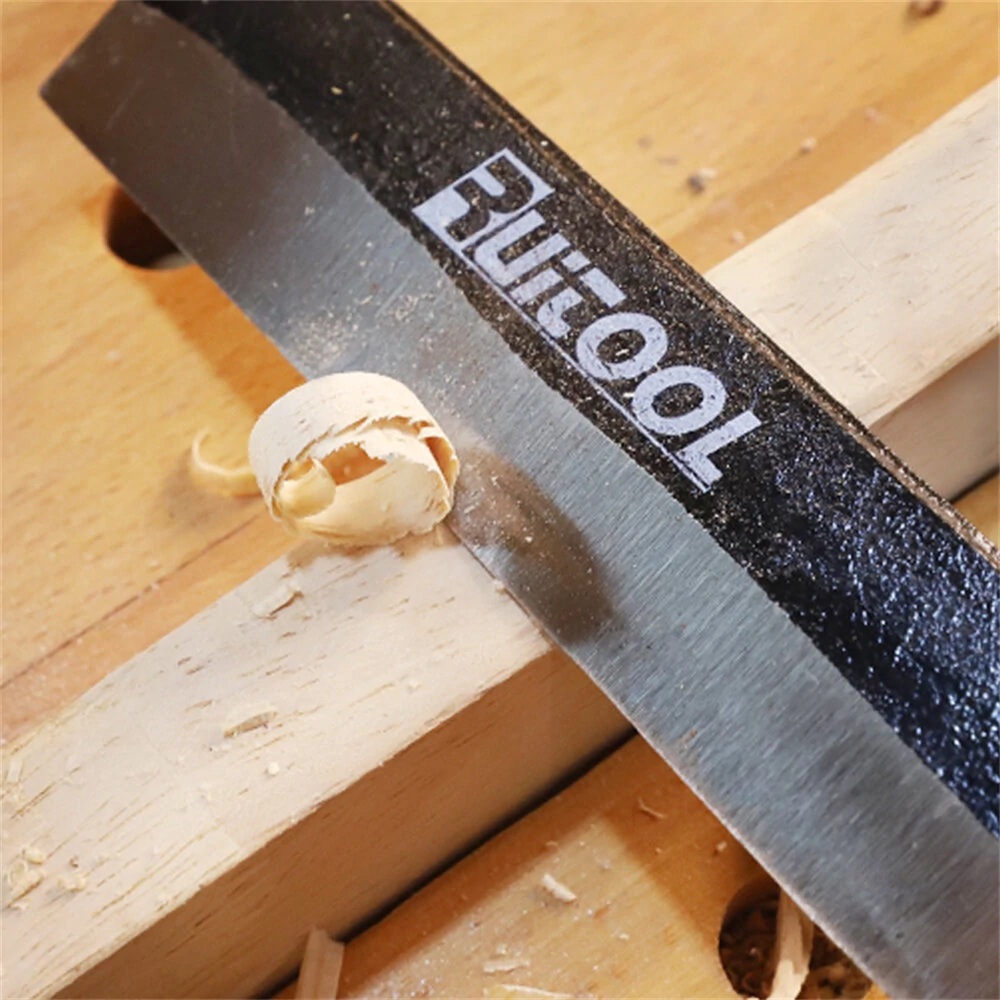 1pc Draw Knife Straight Shave Knife With High Carbon Steel Blade Wooden Handle Pull Knife Woodworking Debarking Hand Tool For Logs and Fence Posts — view 11