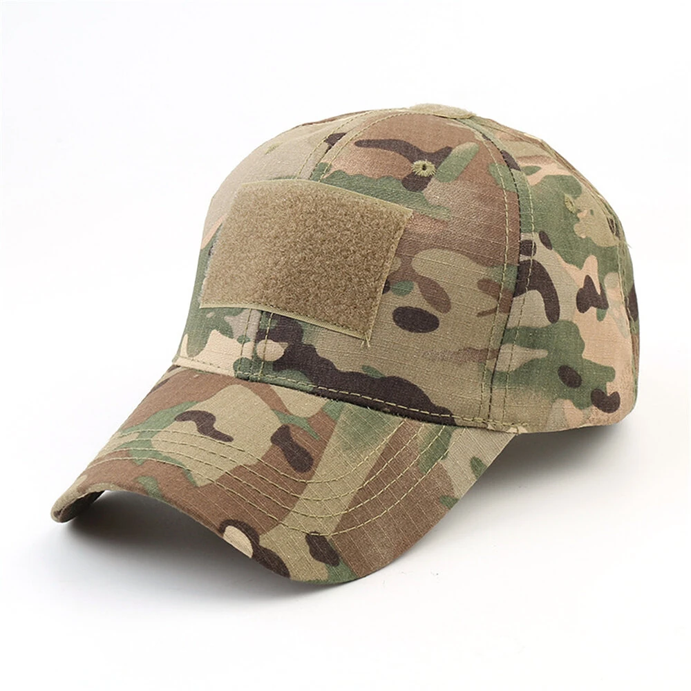 1PC Men Camouflage Tactical Baseball Cap Summer Breathable Sun Hat for Fishing Hiking Outdoor Sports — image 1