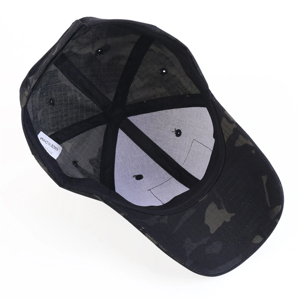 1PC Men Camouflage Tactical Baseball Cap Summer Breathable Sun Hat for Fishing Hiking Outdoor Sports — view 5