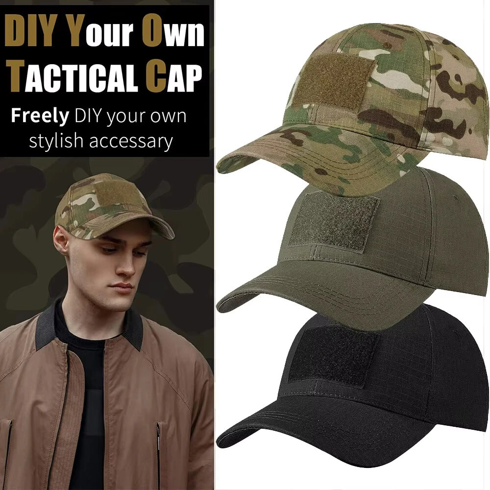 1PC Men Camouflage Tactical Baseball Cap Summer Breathable Sun Hat for Fishing Hiking Outdoor Sports — view 6