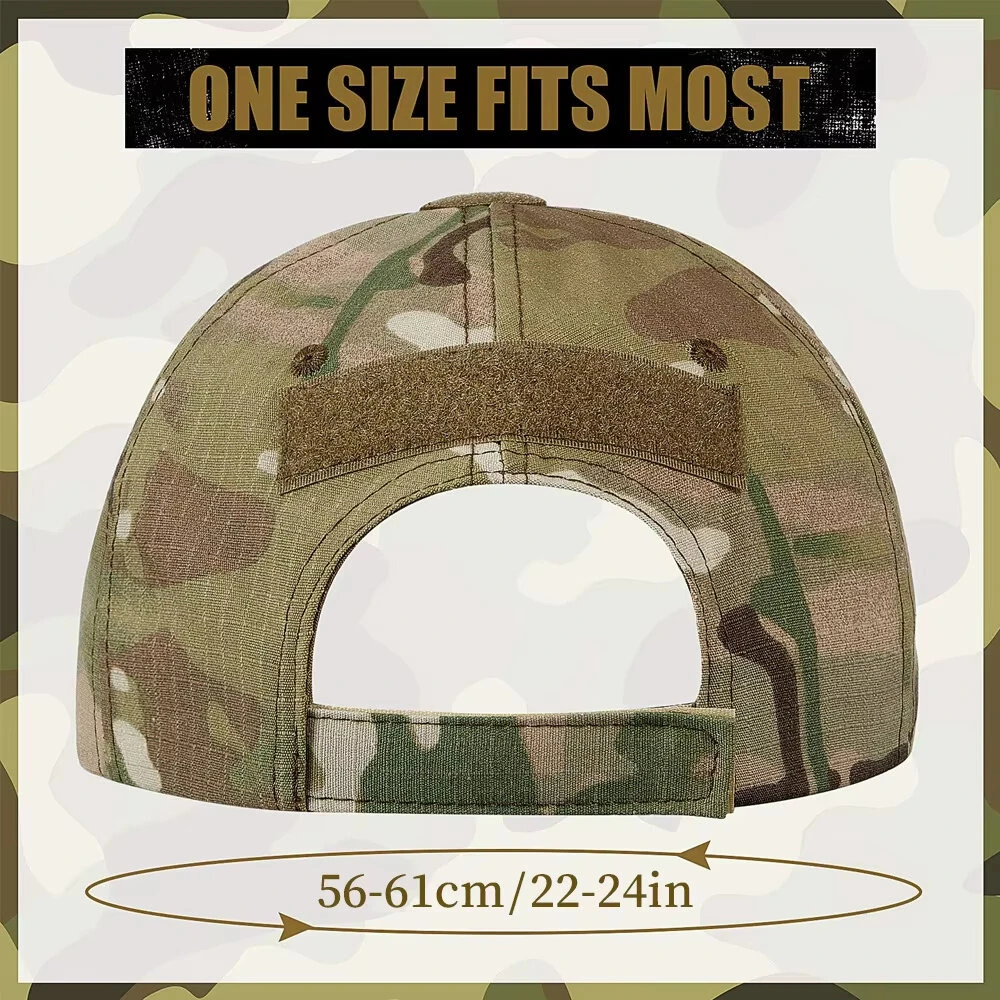 1PC Men Camouflage Tactical Baseball Cap Summer Breathable Sun Hat for Fishing Hiking Outdoor Sports — view 7