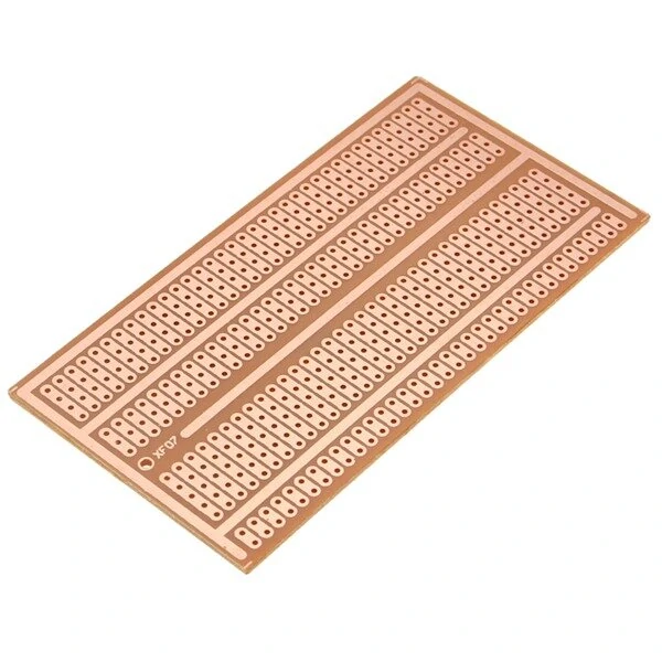 1pcs 5x9.5cm Single Side Copper Prototype Paper PCB Breadboard 2-3-5 Joint Hole — view 3