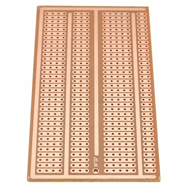 1pcs 5x9.5cm Single Side Copper Prototype Paper PCB Breadboard 2-3-5 Joint Hole — view 6