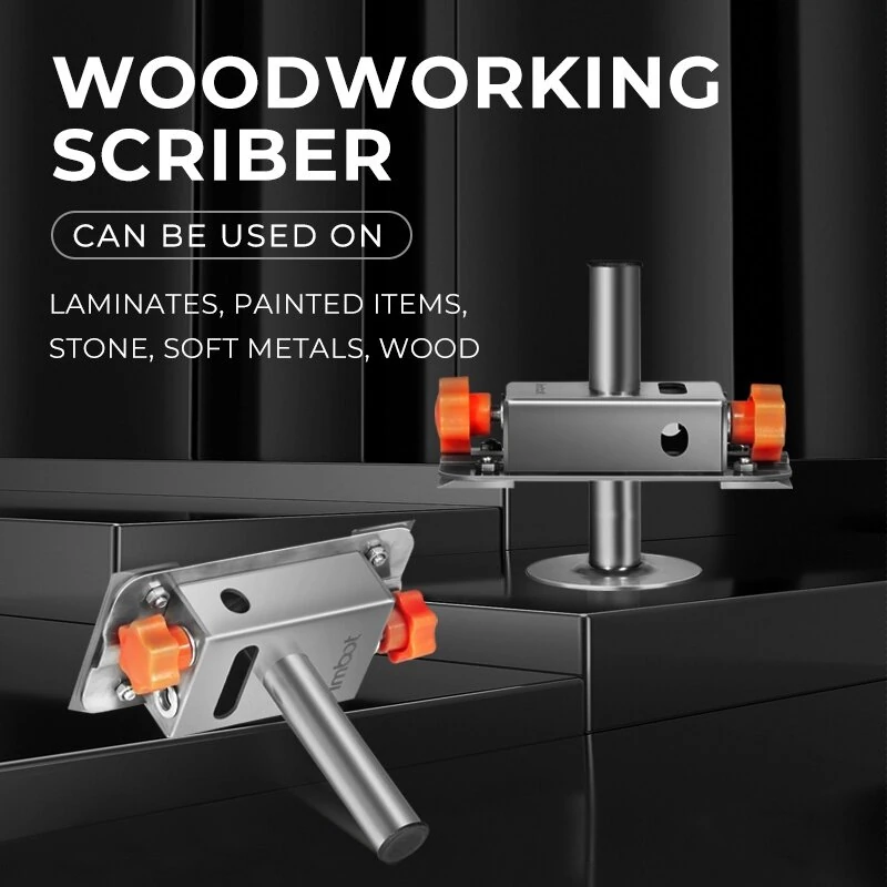 1PCS Adjustable Wood Scribe 0-70mm Parallel Line Marker Stainless Steel Drawing Tool for Woodworking Gypsum Board Cutting and Locating Assistant — view 3