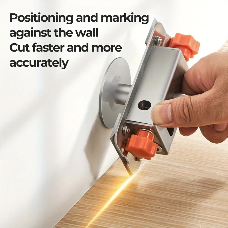 1PCS Adjustable Wood Scribe 0-70mm Parallel Line Marker Stainless Steel Drawing Tool for Woodworking Gypsum Board Cutting and Locating Assistant — view 5