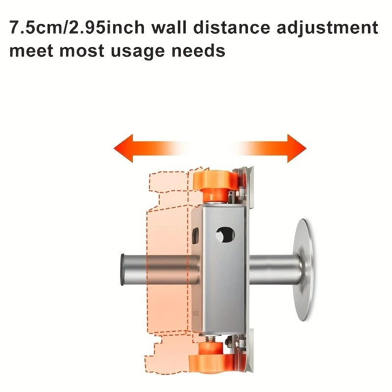 1PCS Adjustable Wood Scribe 0-70mm Parallel Line Marker Stainless Steel Drawing Tool for Woodworking Gypsum Board Cutting and Locating Assistant — view 6