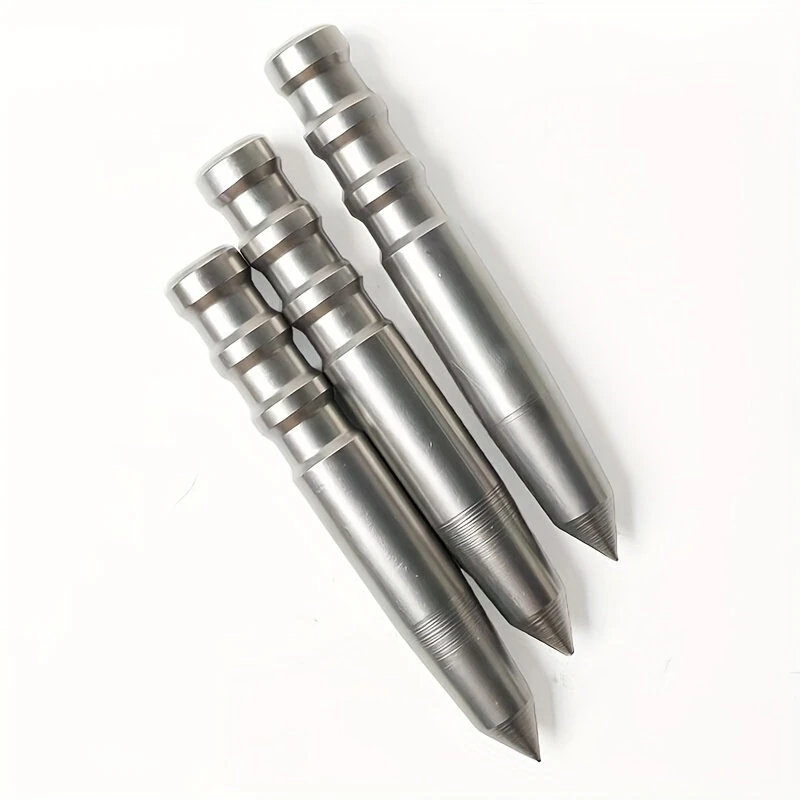 1Pcs Manual Center Punch High Hardness Steel Drill Guide Pin Non Slip Locator Tool for Precision Drilling Woodworking Metalworking Round Pointing Rod — view 4